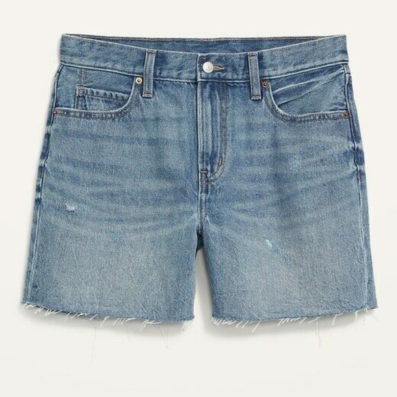 NWT: old navy High-Waisted O.G. Straight Ripped Cut-Off Jean Shorts $40 (26) - Picture 2 of 13